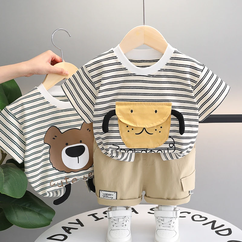 2024 Летние повседневные хлопковые шорты для мальчиков и девочек От 1 до 5 лет дешевая детская одежда с героями мультфильмов