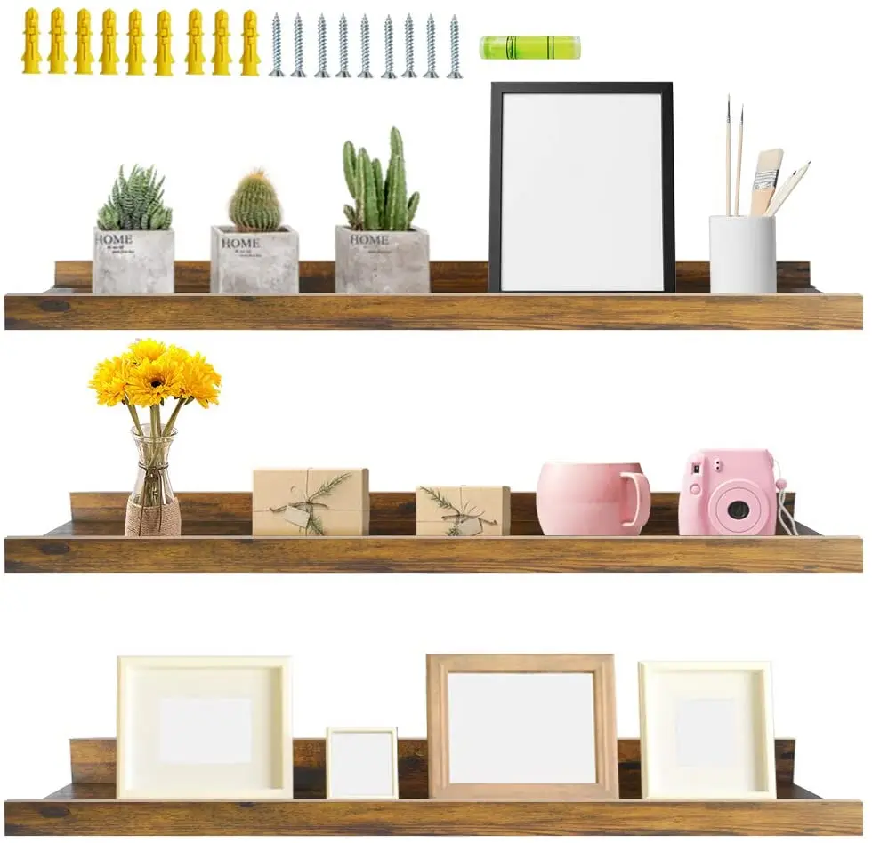 High Quality Guitar Shelf For Canister Cheap Wooden Wall Shelves