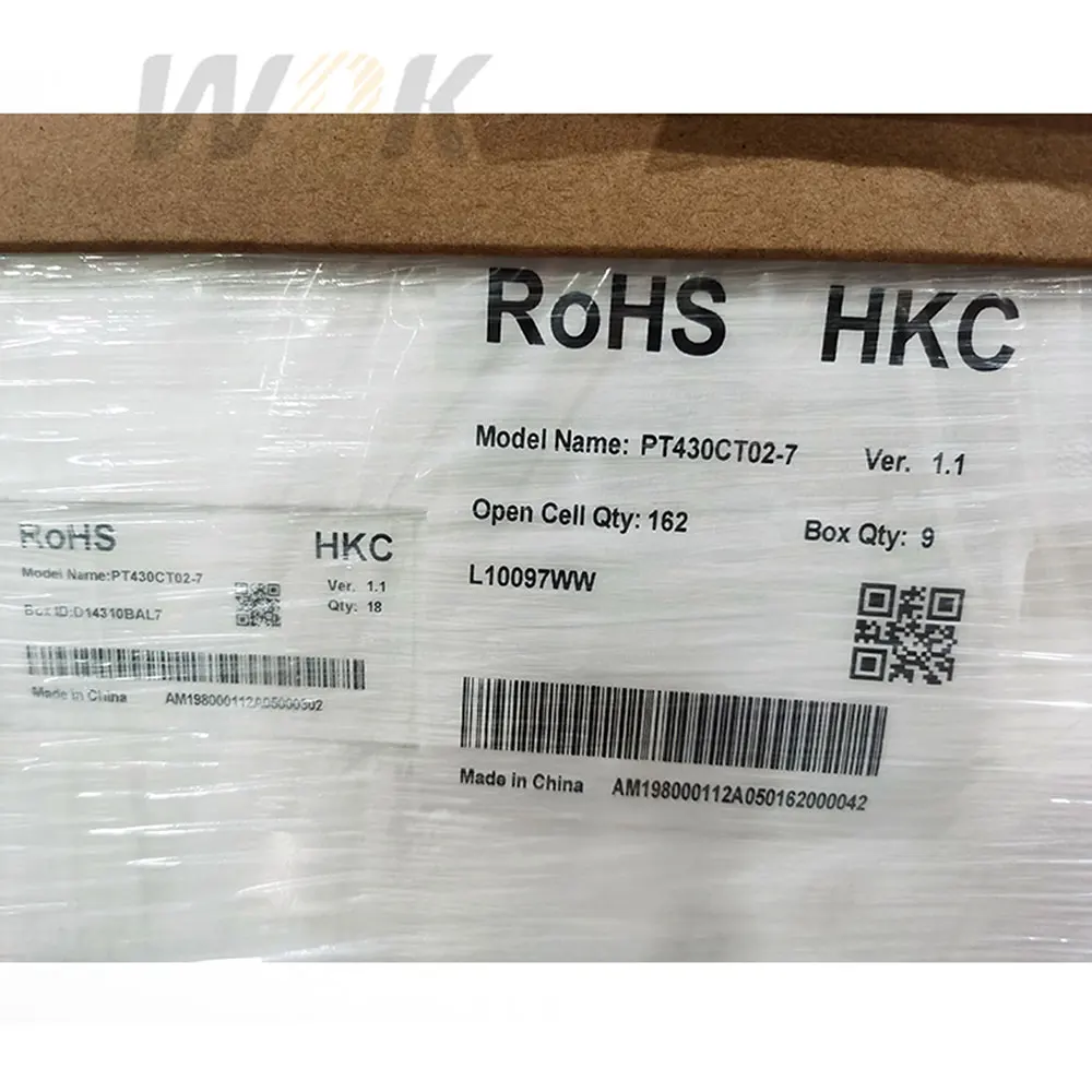 HKC PT430CT07-5 Lcd Display 43 Inch Display Lcd Tv Replacement Lcd Tv Screen