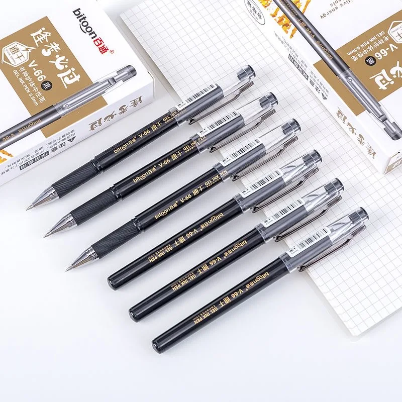 Custom Blue 0.5mm 0.7mm Gel Pens School Supplies Stationery Wholesale Custom Ink Oil Signature Neutral Made China Plastic