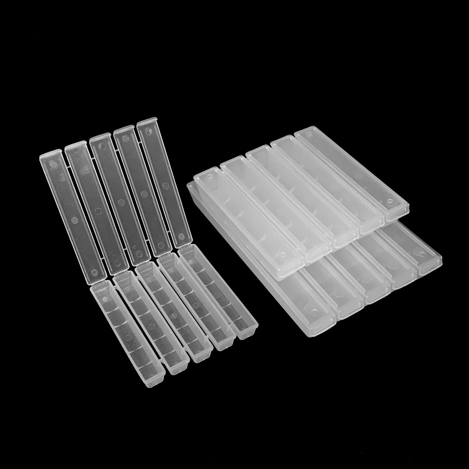 Box package tool sets five conjoined pp plastic packaging box 12*91mm drill container