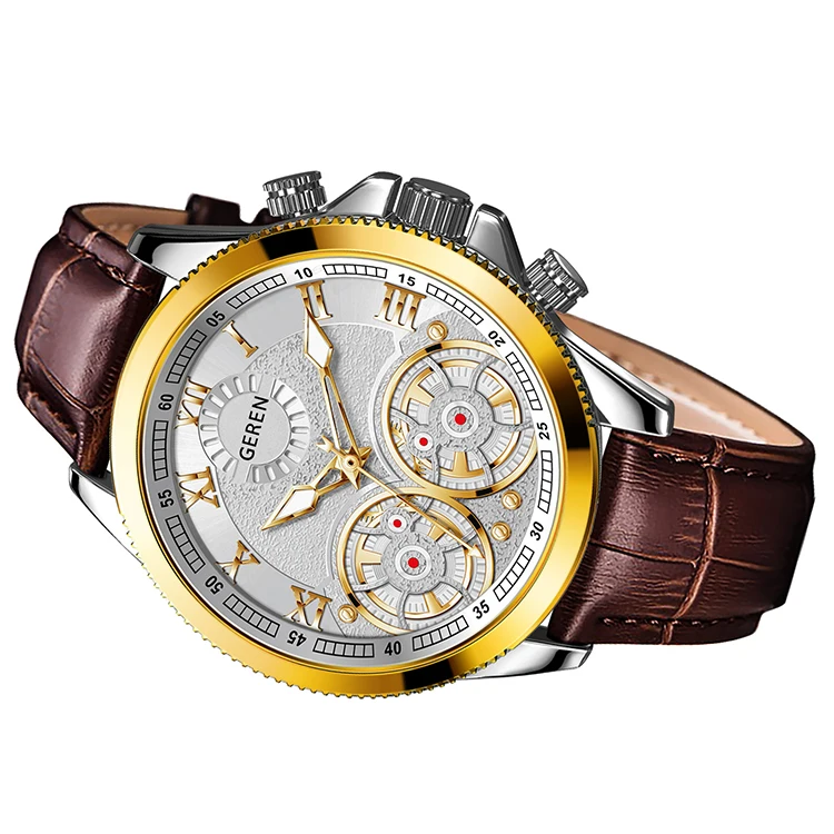 Classic OEM/ODM steel quartz automatic movement  watch for MEN