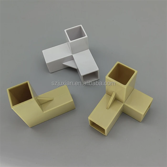 plastic elbow connector for square PVC tube