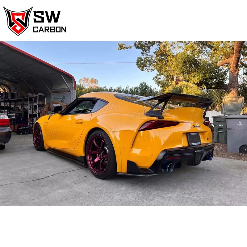 Supra A90 Carbon Fiber Vol Style Rear Wing Rear Trunk Splitter Rear Spoiler Body Kit for Toyota Supra GR MK5 A91 A90  2019+