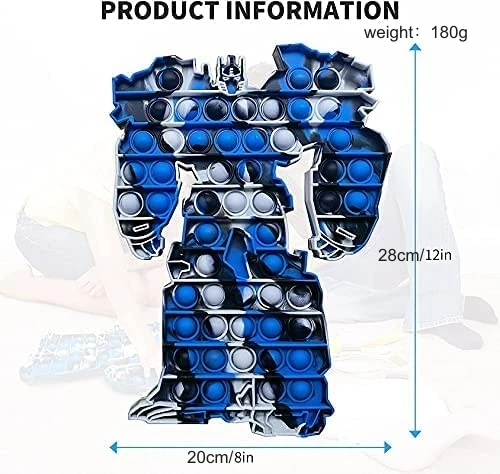 2021 Wholesale Anime Robot toys Silicone Push it Bubble educational toys Decompression Anime fidget toys for kids