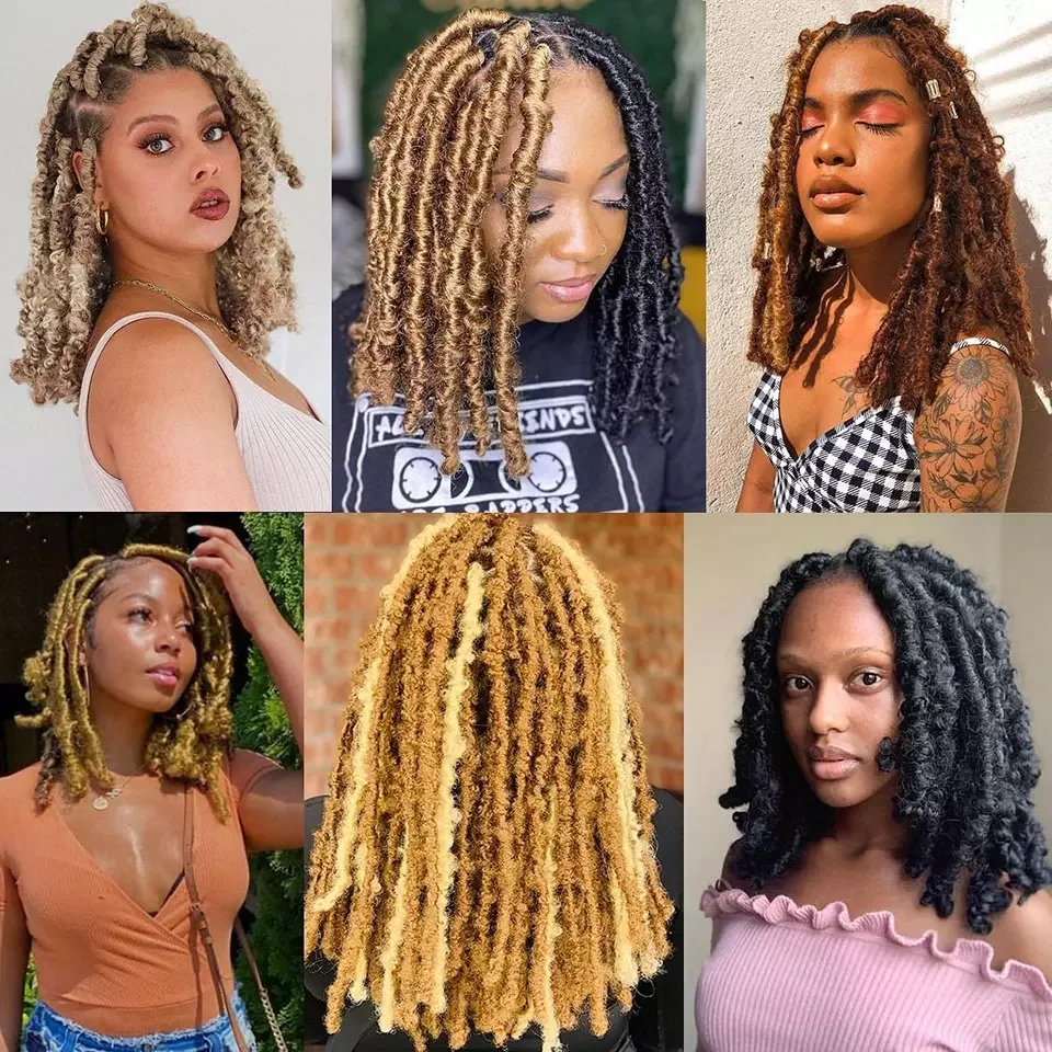 Spring Afro Twist Hair Ombre Mix Color Pre-Separated Crochet Braids Hair Synthetic Marley Braiding Hair Afro Spring Twist