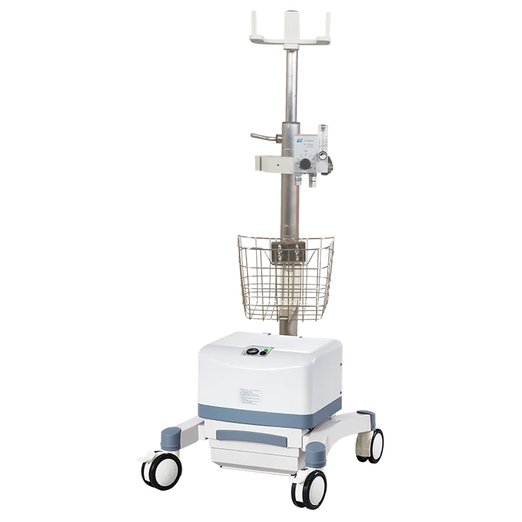 Алюминиевая Мобильная вращающаяся тележка для медицинских тележек с опорным рычагом для оборудования для вентиляторов, ICU