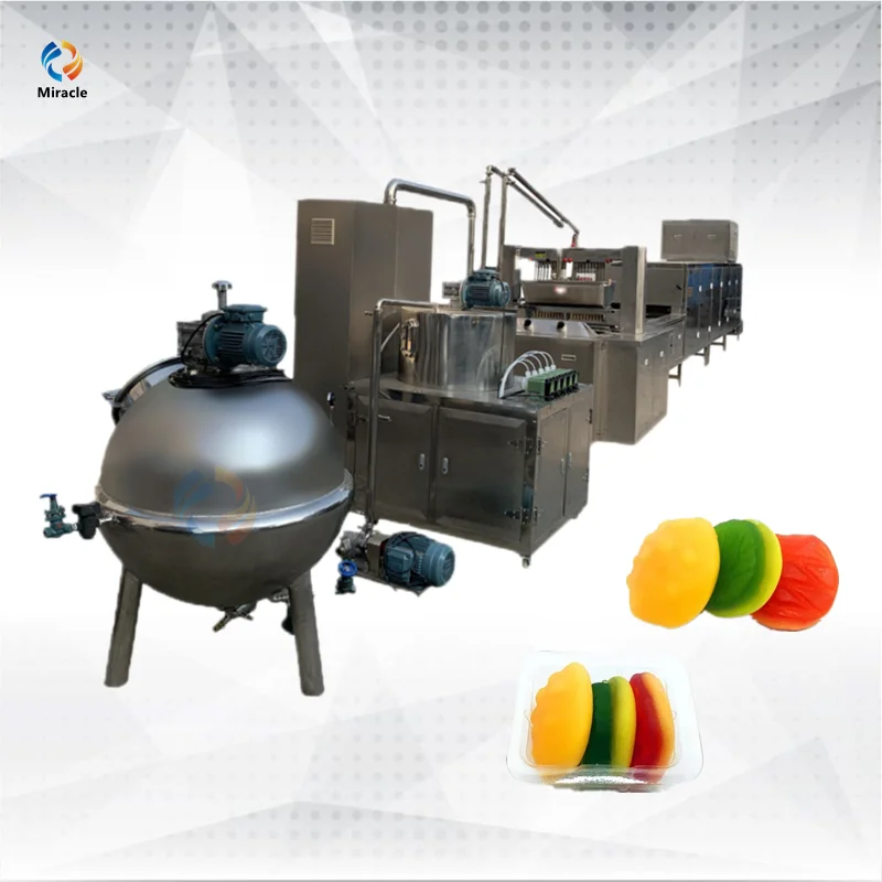 Popular Selling Hamburger Gummy Multi Color Soft Jelly Candy Making Machine with New Technology