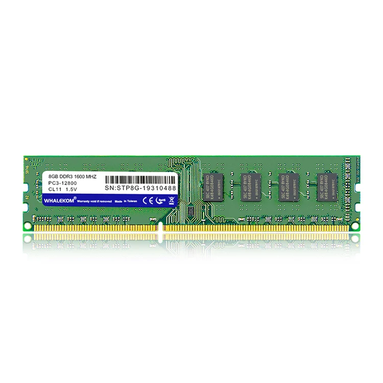 WHALEKOM High Performance 8GB DDR3 1600mhz Desktop Gaming RAM