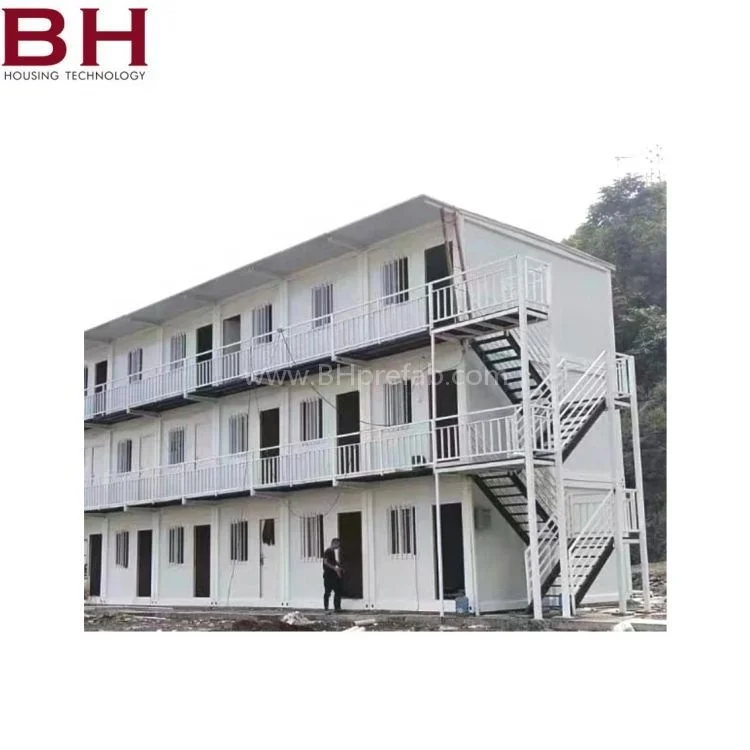 New Design Cheap Prefab House three storey Prefabricated Container House And Office Philippines Worker camp