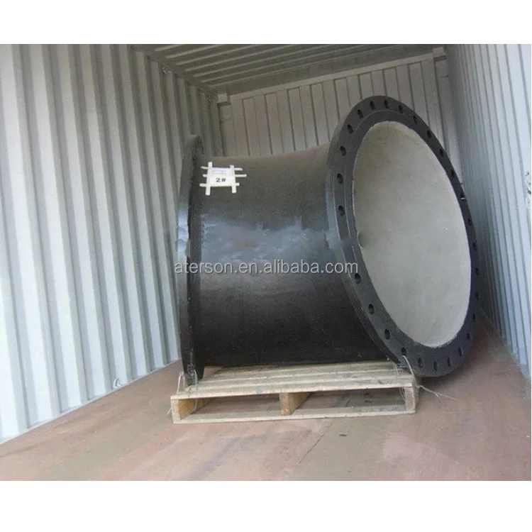 ISO 2531 Ductile Iron Double Flanged 90 Duckfoot Bend Pipe Fitting with Liquid Epoxy Coating