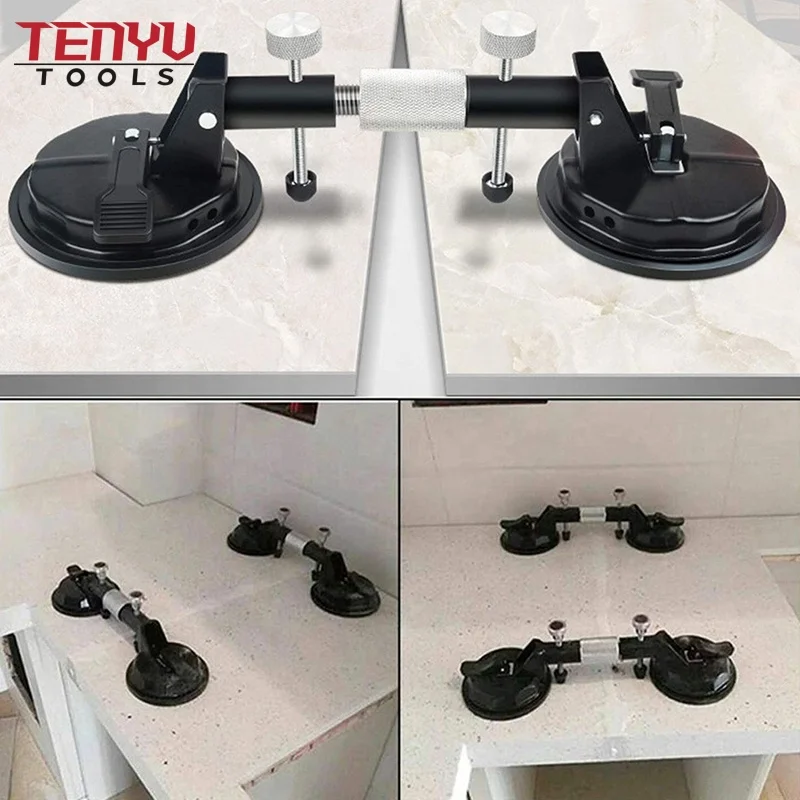 Heavy-Duty Tile Glass Suction Lifter Cup Stone Seamless Seam for Pulling and Aligning Tiles Flat Surfaces Setter Building Tools