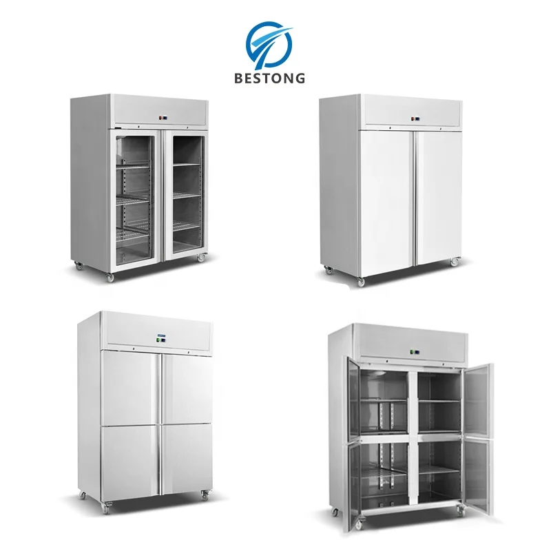 6 doors wholesale fridge and freezer vertical pequeno big capacity refrigerators for fruits and vegetables