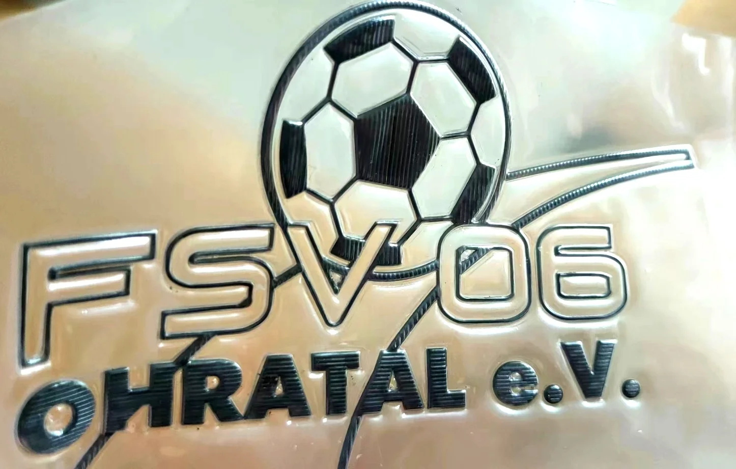 Heat Transfer Printing Design Custom 3D Club Sports Logo TPU Labels TPU Rubber Patch Gold Patch