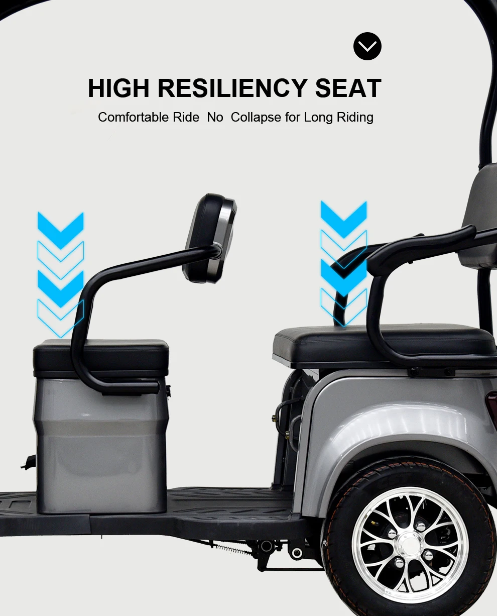 Jinpeng Hot Product  High quality electric passenger tricycle  Big Power Electric Tricycle for Life