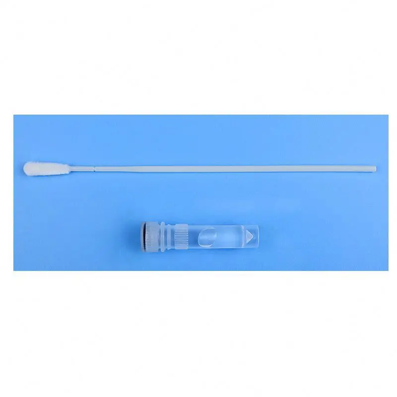 
individual package disposable sterile gene nylon flocked sample collection swab DNA test kit 