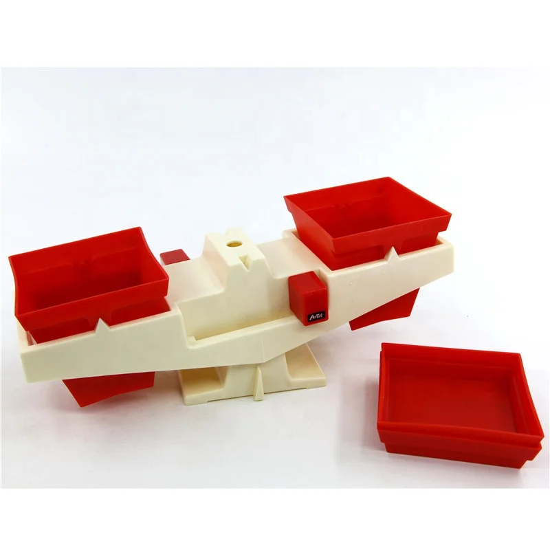 
Advanced plastic elementary two-pan balance of mathematics toy 