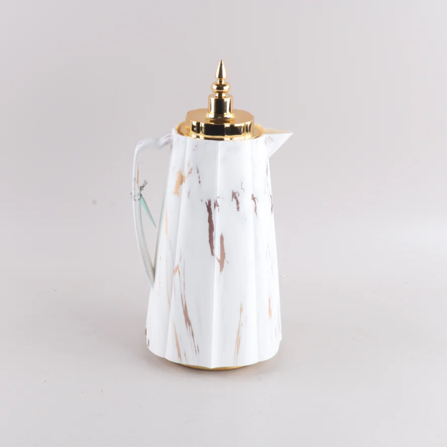 Carafe 1L Glass Inner  Insulated thermos flask keep water cold and hot for 24 hours coffee vacuum stainless steel jug Kettle