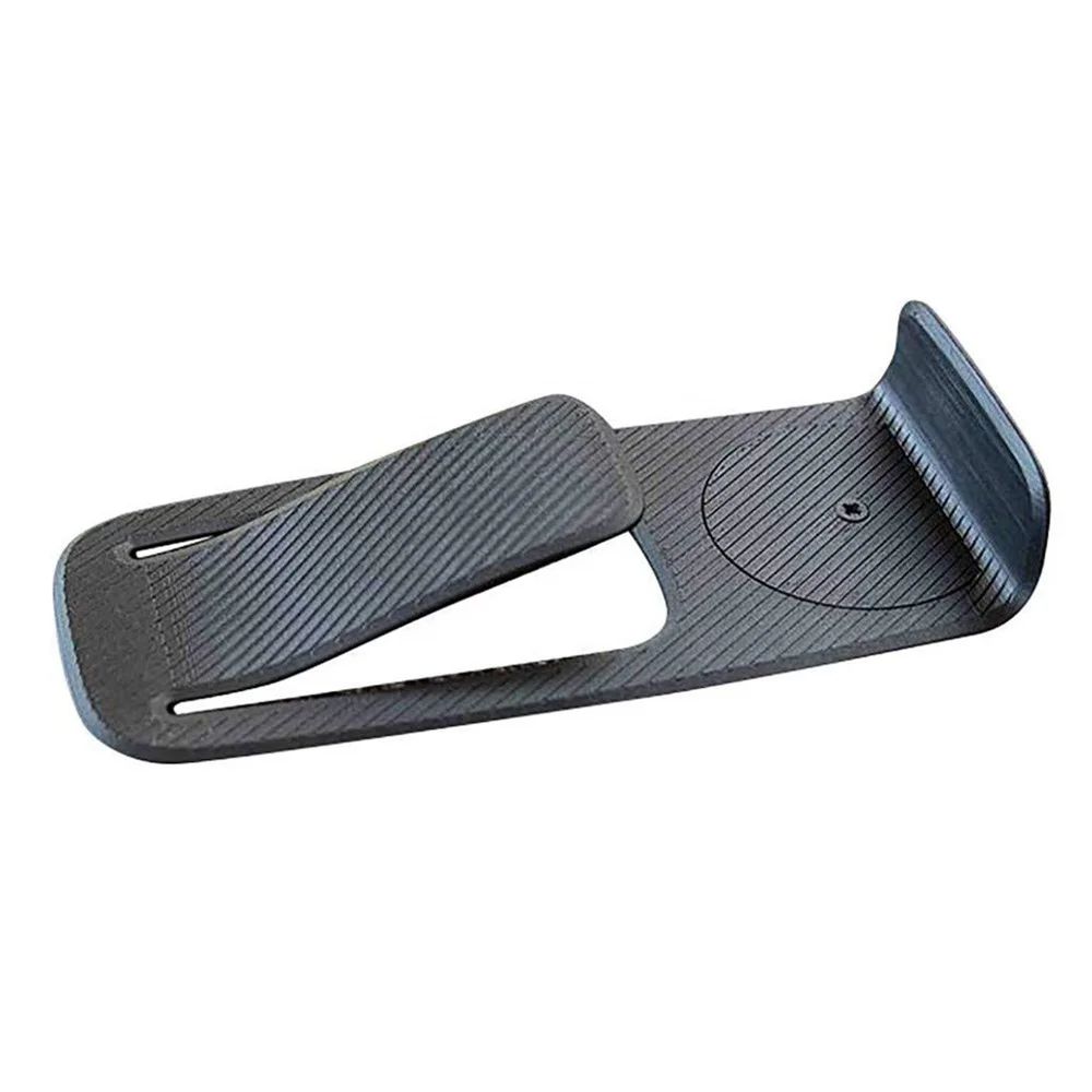 Plastic Safety Door Stop Wall Protector Door Stopper Non-Slip Black Door Buffer Block Wedges Prevent Safety Doorstops set of 2