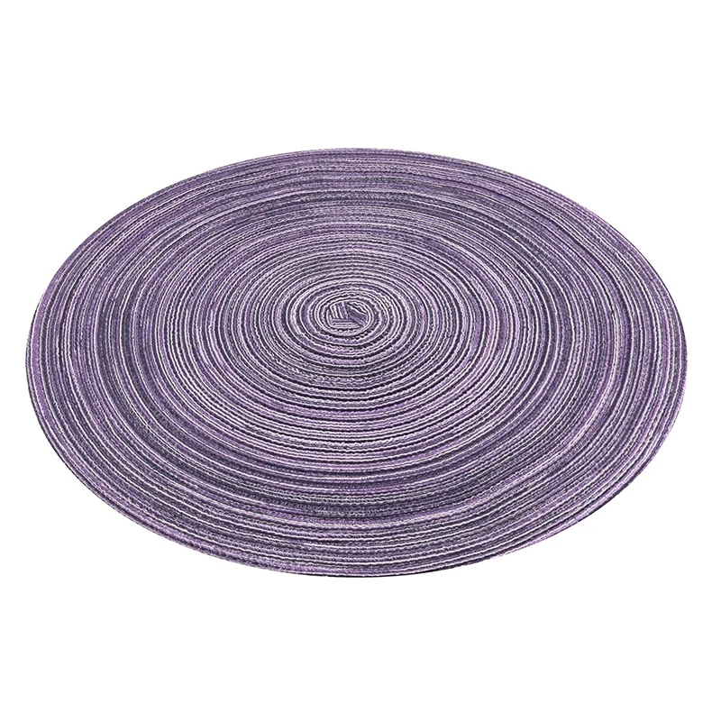 Round Placemats Braided Cotton Place Mats 15 inch for Kitchen Dining Table Holiday Party Round Placemats