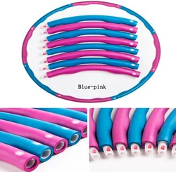 Регулируемая ширина секции 8 обручи Кольцо складной фитнес молодых взрослых для фитнеса, для тех, кто хочет сбросить вес хула кольцо