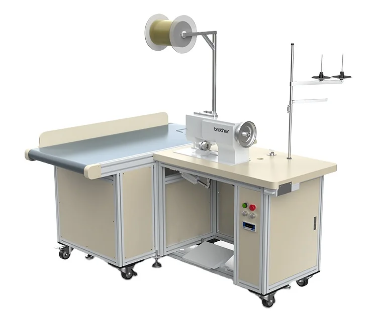 With High Material Curtain Snake Sewing Double Needle Sewing Head S-WAVE tape sewing machine