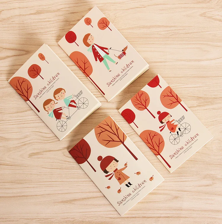 New High Sales Small Cartoon Daily Planner Notebook Children Line Book Notepad