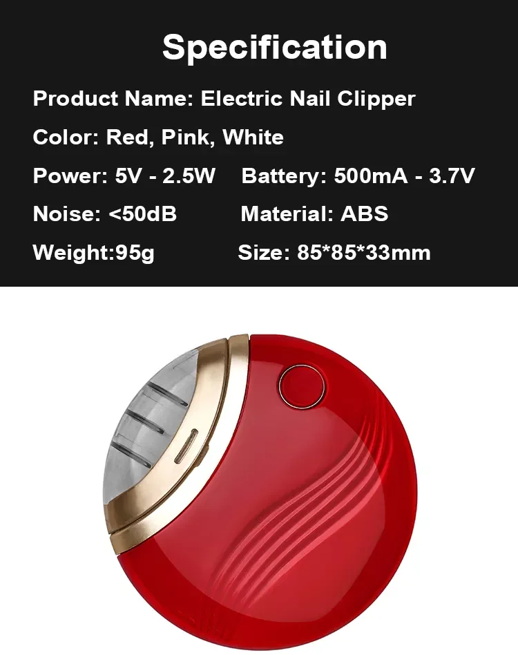 2021 новая перезаряжаемая Автоматическая электрическая машинка для стрижки ногтей портативная электрическая машинка для стрижки ногтей Обрезка маникюра