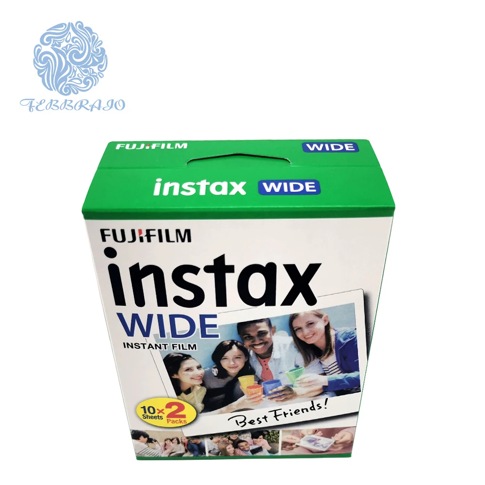  Оригинальная Fujifilm Instax мгновенная широкоформатная пленка двойной пакет белая бумага W300 w210
