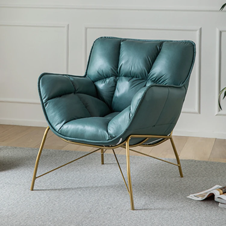 Лидер продаж изысканное удобное кресло для гостиной из микрофибры с металлическими ножками стул спальни