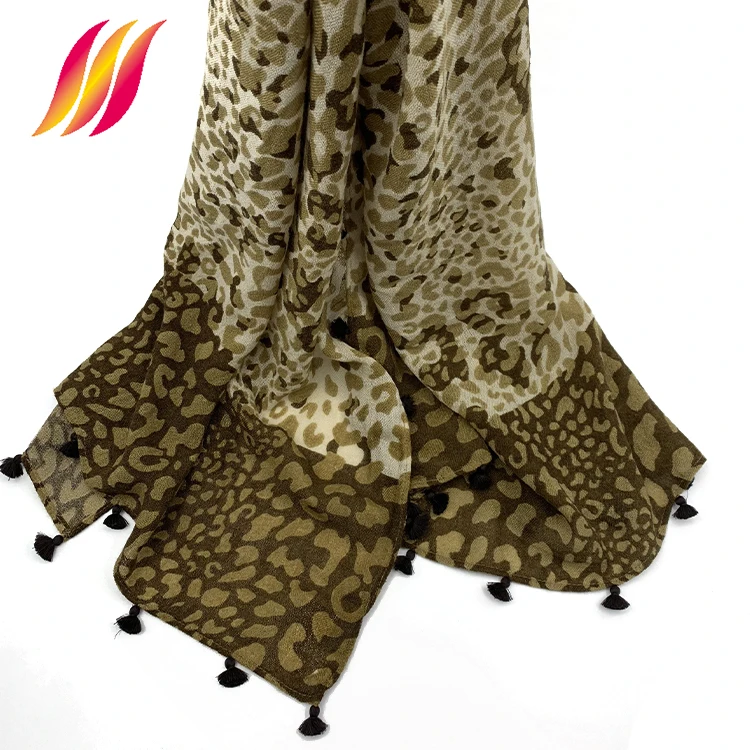 Winter Long Warm Scarf New Hand Made Print Acrylic Scarf