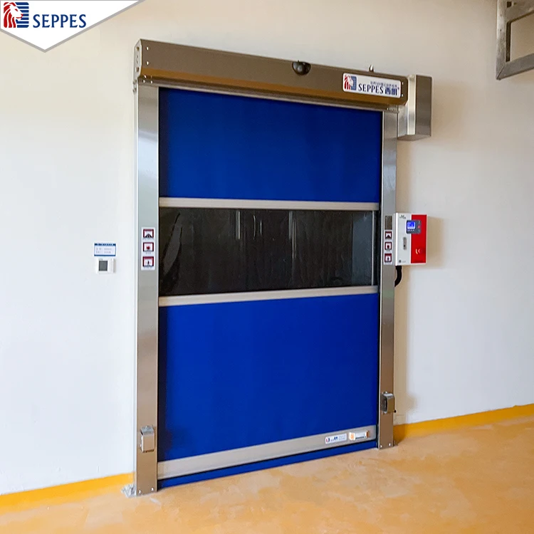 quick partition high speed roll up door isolate pollution high speed pvc door warehouse fast rolling door