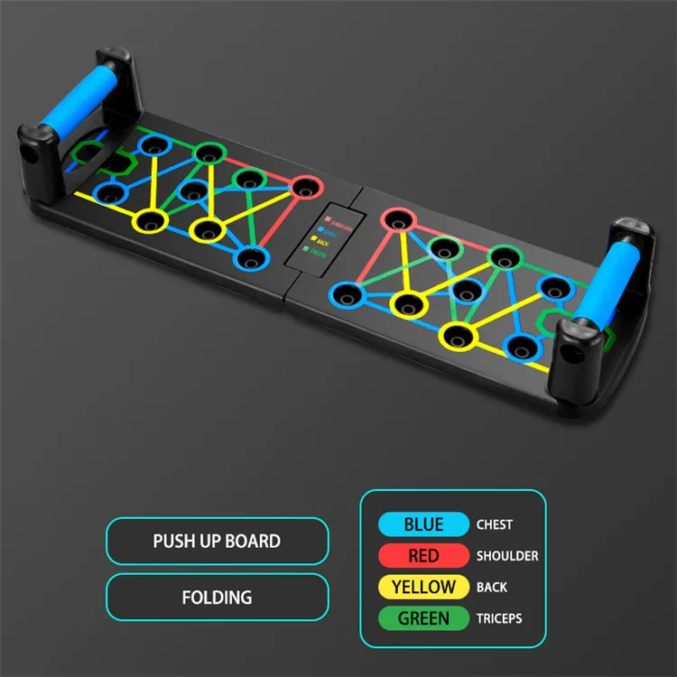 9 In 1 Pushup Board Exercise Equipment Abdominal Push Up Board Foldable Push up Stands Bars Board