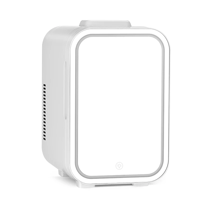 Wholesale 10L Mini Refrigerator With Freezer Mirror Door Beauty Skin Care Fridge for Bedroom
