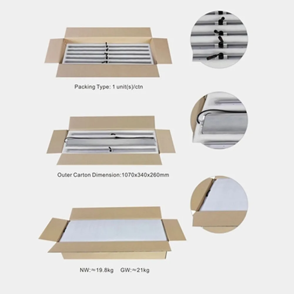 3-Year Warranty 12 Bars Horticultural Spider Farm 720W Fluence LED Grow Light for Indoor Plant