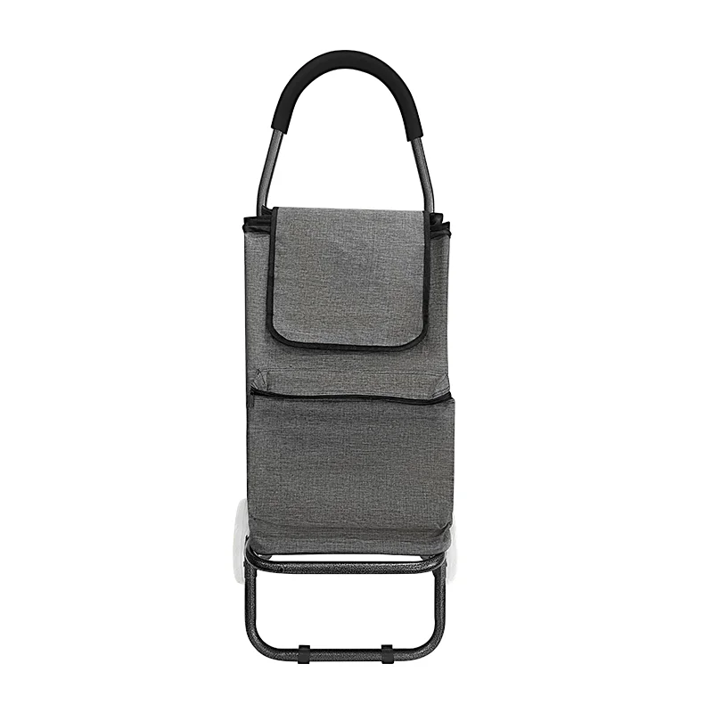 Custom 600D Oxford cloth large capacity shopping trolley, waterproof coating can be on the stairs shopping  trolley bags