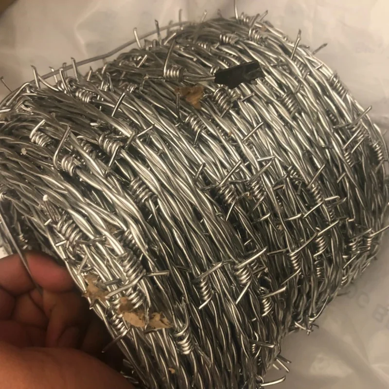 Factory Direct Good Price Standard Galvanized Reverse Twist Barbed Wire 1.6mm x 100 meter