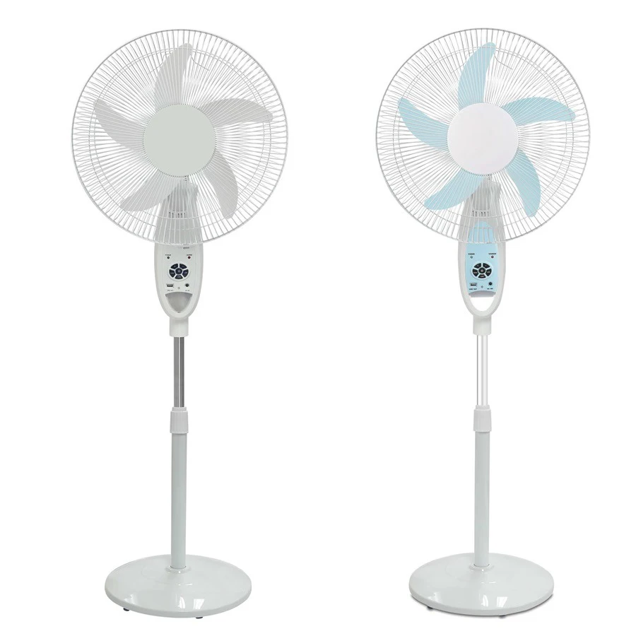 Custom Outdoor 16 inch 12v DC Chinese Industrial Smart USB Stand Floor Electric Solar Air Pedestal Fan with Light