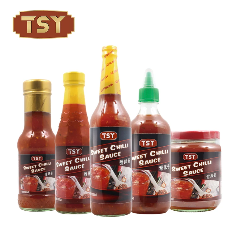 TSY Food HALAL Hot Garlic Tasty Brands Manufacturer Dubai Supermarket 482g Thai Sweet Chilli Sauce for Chicken