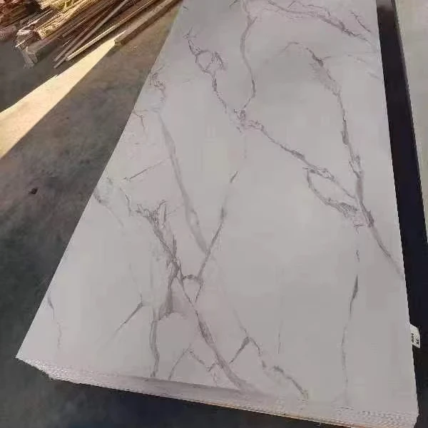 wholesale decorative pvc sheets marble type sheet uv coating panel  from China