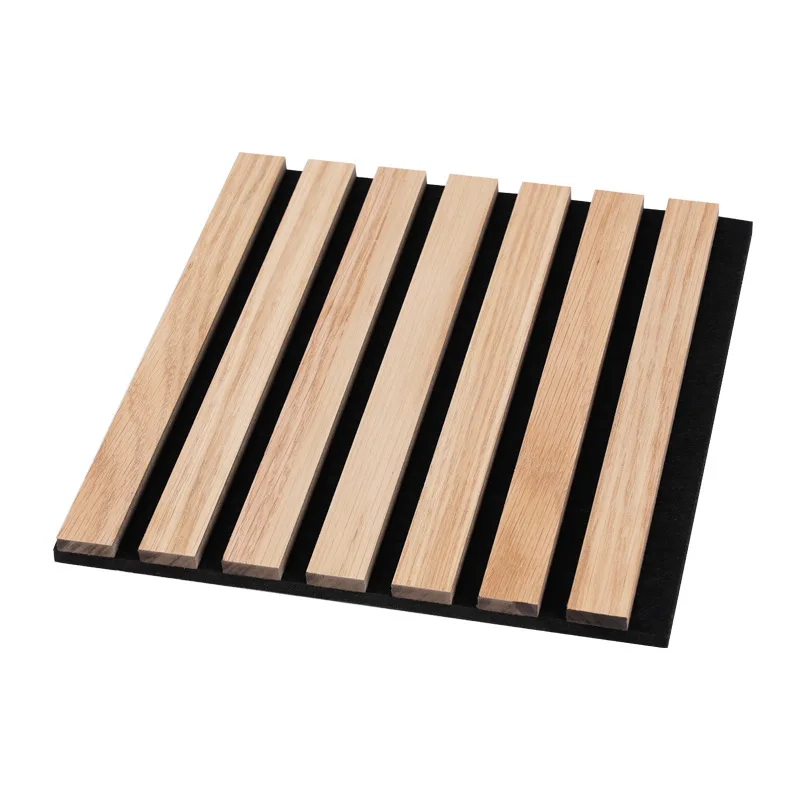 Manufacturer Customization High Quality Acoustic Wooden Panel Solid Wood Slat Soundproofing Wall Panel