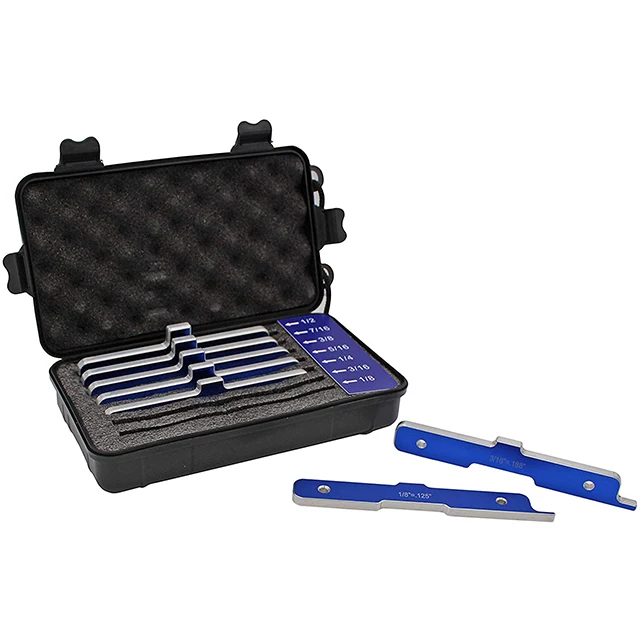 POWERTEC 71579 Precision Woodworking Tools Series Router desktop setting lever