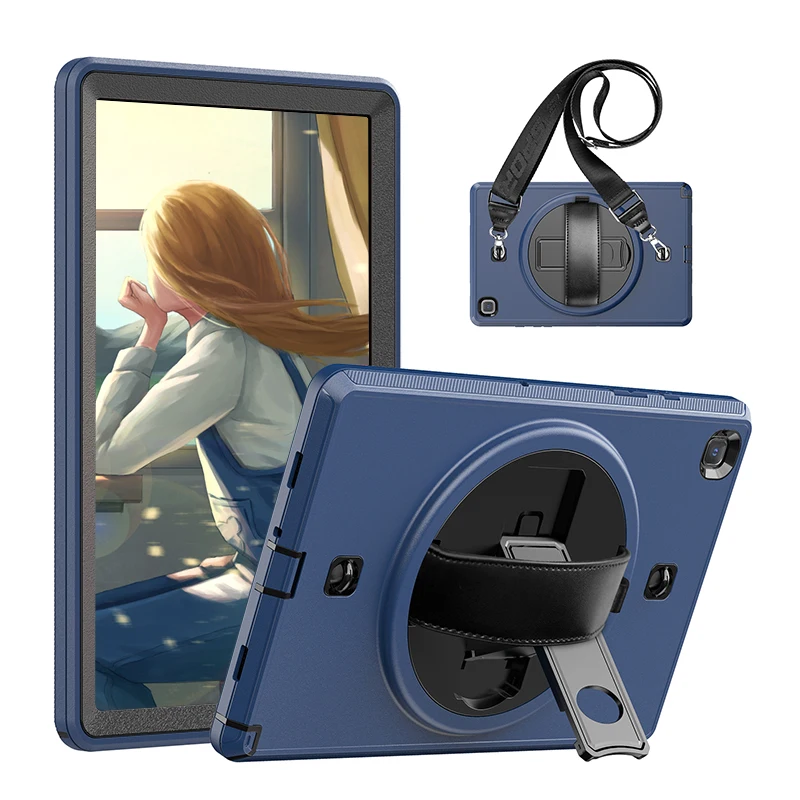 For Amazon Fire hd 8 Shockproof Rugged Case With Screen Protector Shoulder Strap For Amazon Kindle Fire HD8 Plus 2020