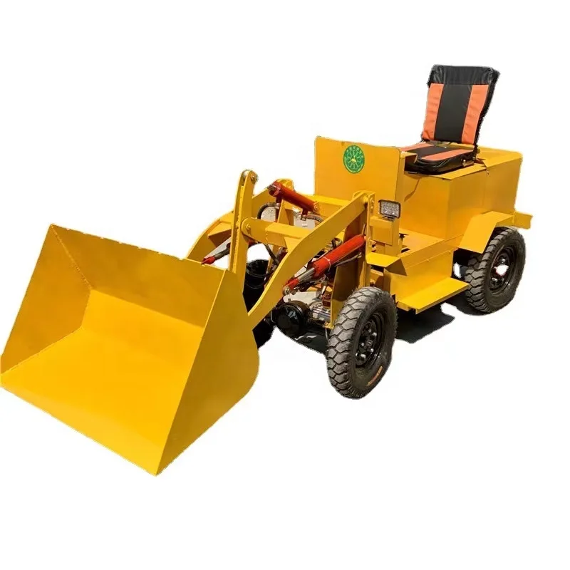 Ce Certified Battery Powered Small Front End Loader Capacity 600Kg 800Kg 1000Kg New Mini 1 Ton electric wheel loader