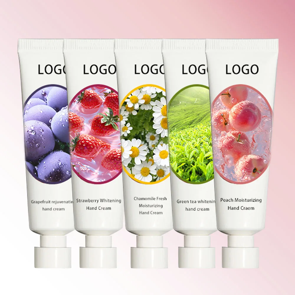wholesale Fruit Flavor Moisturizing Hand Cream lotion whitening anti aging hand cream for women