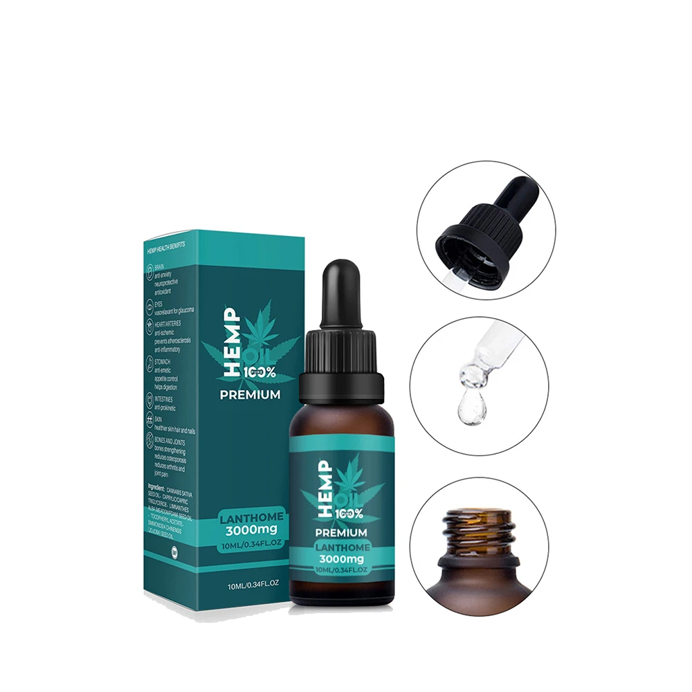 
CBD Hemp Oil With Private Label 100% Natural Organic Pain Relief Hemp Seed Oil For Skin Care 