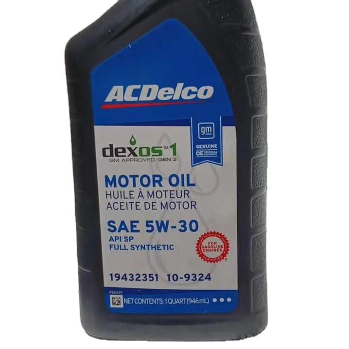 Подходит для ACDelco GM Dexos 19432331 SAE 0W-20 / 19432351 5W-30 API SP моторная масляная жидкость полностью синтетическая 19421240 трансмиссия