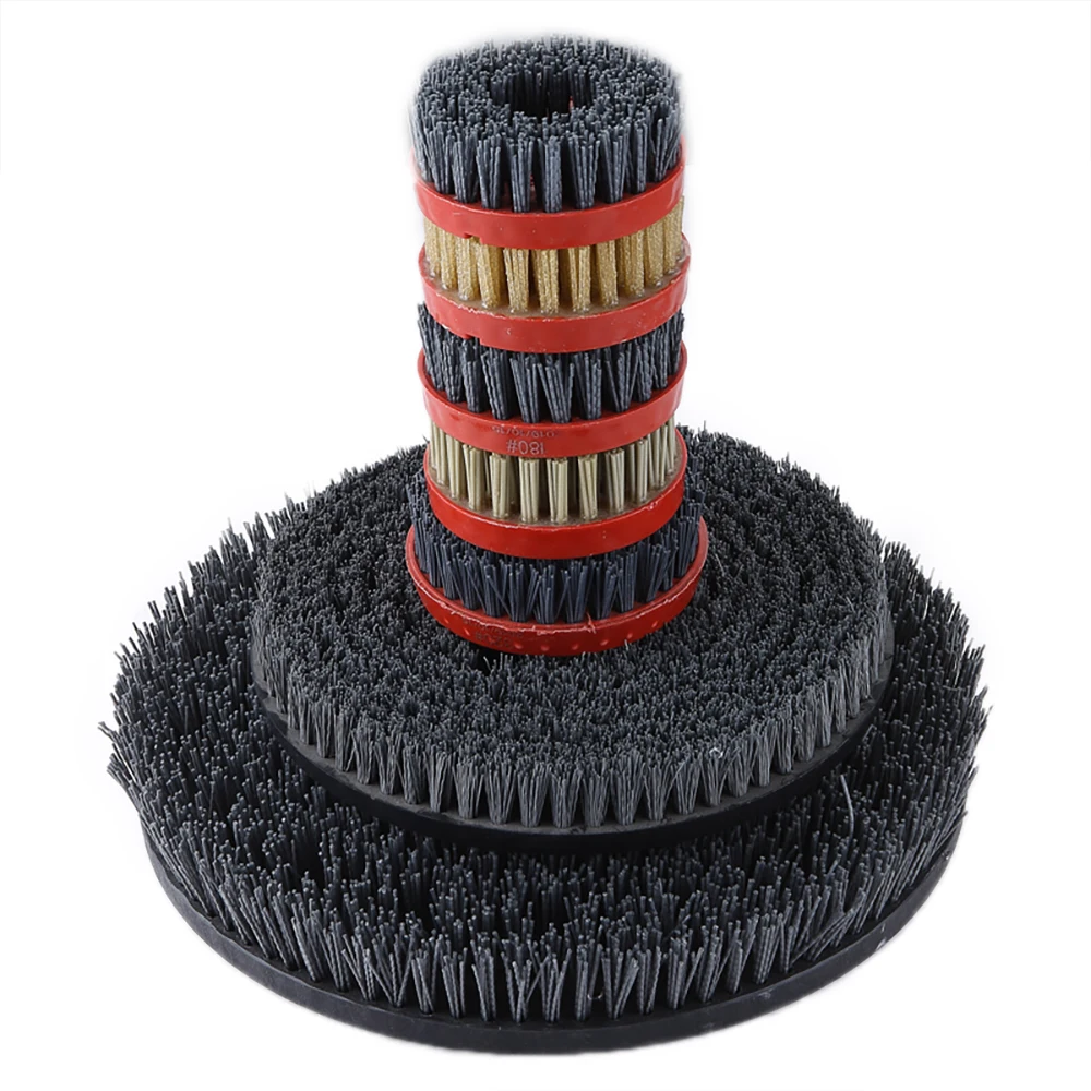 Черные диски из карбида кремния абразивные щетки 5 дюймов для полировки мрамора гранита камней плиты