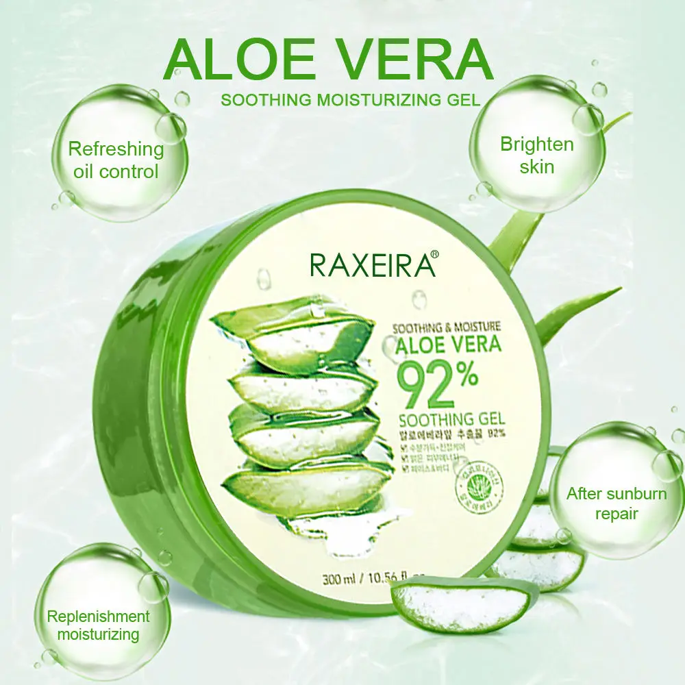 Organic Pure Aloe Vera Gel For Skin Soothing and Moisturizing