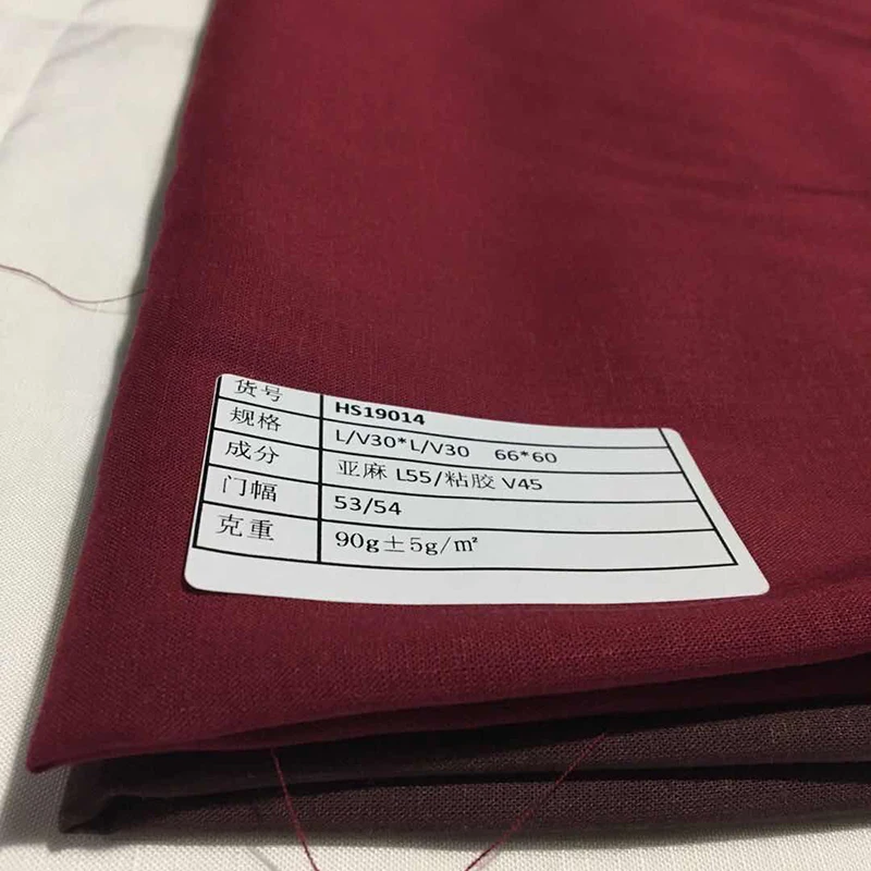 30*30/68*66 Viscose 45% linen 55%  viscose linen blended cloth garment textile fabric Special for clothing and home textile